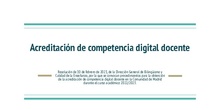Resumen Acreditación competencia digital docente