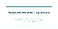 Resumen Acreditación competencia digital docente