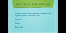  PRIMARIA - 5º A - PALABRAS SEGÚN SUS SÍLABAS - LENGUA