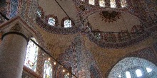 Detalles de bóvedas y cúpulas decoradas, Mezquita Azul, Estambul