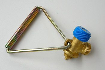 Grifo de botella azul