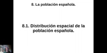 0801 Distribución de la población en España