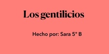 LOS GENTILICIOS