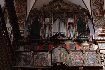 órgano de tubos de la Iglesia de Santo Domingo. Huesca