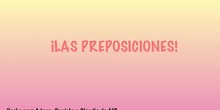 LAS PREPOSICIONES