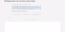 Multiplicar números decimales
