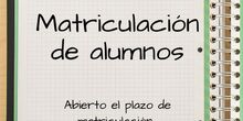matriculación