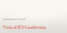 Visita IES Guadarrama