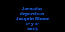 Jornadas deportivas en el Joaquín Blume. CEIP Pinocho. 1º y 2º.