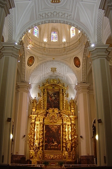 Bóveda y Retablo mayor, Huesca