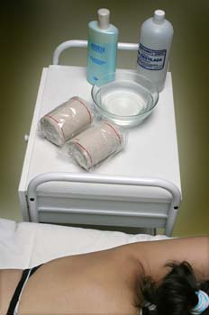 Vendas frías: preparación del material específico para vendas fr