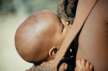 Cabeza de Bebé himba, Namibia