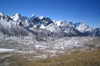 Glaciar pedregoso del Khumbu