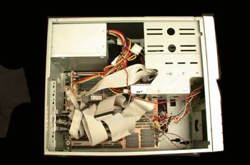 Interior de la CPU de un ordenador