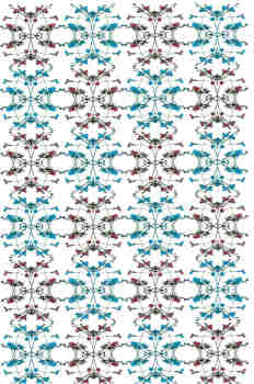 Composición bicolor de guirnaldas