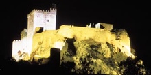 Vista nocturna del Castillo de Luna - Alburquerque, Badajoz