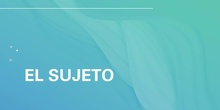 El sujeto