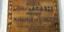 Placa homenaje, Rep. de Djibouti, áfrica