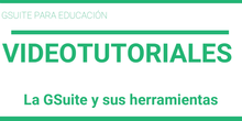 GSuite y sus herramientas