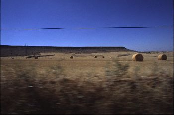 Paja recojida en el campo, Segovia, Castilla y León