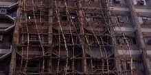 Andamiaje de bambú, Delhi, India
