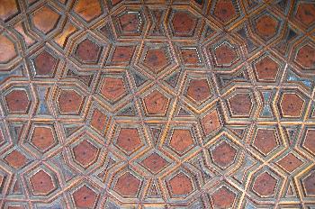 Interior de la Mezquita Azul, Estambul, Turquía