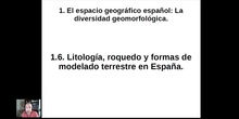 0106 Litología y formas de modelado del relieve en España