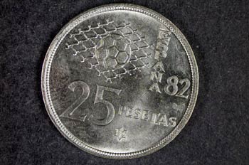 Moneda conmemorativa del Mundial de Fútbol de España 1982