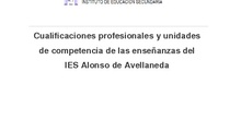 Cualificaciones y unidades de competencia 