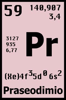 Tabla periódica, praseodimio