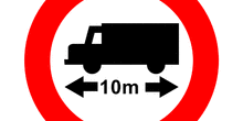 Prohibición de paso: Limitación de longitud