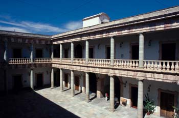 Patio interior en Guanajuato, México