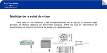 Medidas de señal de vídeo analogica