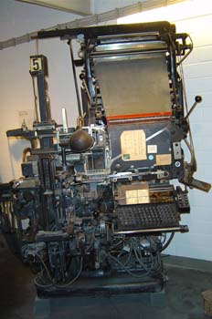 Máquina de composición tipográfica linotipia
