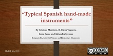 Typical Spanish hand-made instruments