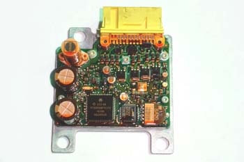 Módulo electrónico del Airbag. Detalle interior