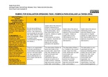 RUBRIC DESCRIPTION SPEAKING TASK